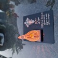 ZNICZ DLA ŻONY podstawka na cmentarz grób PŁOMIEŃ LED wieczny lampion
