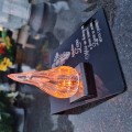 ZNICZ DLA ŻONY podstawka na cmentarz grób PŁOMIEŃ LED wieczny lampion