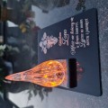 ZNICZ DLA ŻONY podstawka na cmentarz grób PŁOMIEŃ LED wieczny lampion
