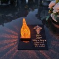 ZNICZ DLA ŻONY podstawka na cmentarz grób PŁOMIEŃ LED wieczny lampion