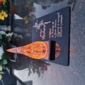 ZNICZ DLA RODZICÓW podstawka na cmentarz grób PŁOMIEŃ LED wieczny lampion