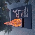ZNICZ DLA RODZICÓW podstawka na cmentarz grób PŁOMIEŃ LED wieczny lampion