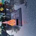 ZNICZ DLA MAMY podstawka na cmentarz grób PŁOMIEŃ LED wieczny lampion