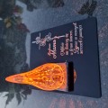 ZNICZ DLA MAMY podstawka na cmentarz grób PŁOMIEŃ LED wieczny lampion