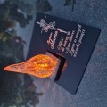 ZNICZ DLA MAMY podstawka na cmentarz grób PŁOMIEŃ LED wieczny lampion