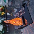 ZNICZ DLA MAMY podstawka na cmentarz grób PŁOMIEŃ LED wieczny lampion