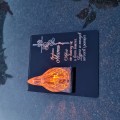 ZNICZ DLA MAMY podstawka na cmentarz grób PŁOMIEŃ LED wieczny lampion