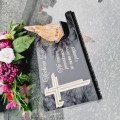 DEKORACJA na grób ZNICZ podstawka na cmentarz LAMPKA LED wieczna latarenka