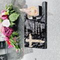 DEKORACJA na grób ZNICZ podstawka na cmentarz LAMPKA LED wieczna latarenka