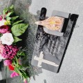 DEKORACJA na grób ZNICZ podstawka na cmentarz LAMPKA LED wieczna latarenka
