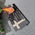 DEKORACJA na grób ZNICZ podstawka na cmentarz LAMPKA LED wieczna latarenka