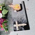 DEKORACJA na grób ZNICZ podstawka na cmentarz LAMPKA LED wieczna latarenka