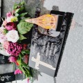DEKORACJA na grób ZNICZ podstawka na cmentarz LAMPKA LED wieczna latarenka