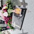 DEKORACJA na grób ZNICZ podstawka na cmentarz LAMPKA LED wieczna latarenka