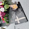 DEKORACJA na grób ZNICZ podstawka na cmentarz LAMPKA LED wieczna latarenka