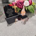 DEKORACJA na grób ZNICZ podstawka na cmentarz LAMPKA LED wieczna latarenka