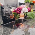DEKORACJA na grób ZNICZ podstawka na cmentarz LAMPKA LED wieczna latarenka