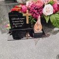 DEKORACJA na grób ZNICZ podstawka na cmentarz LAMPKA LED wieczna latarenka