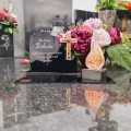 DEKORACJA na grób ZNICZ podstawka na cmentarz LAMPKA LED wieczna latarenka