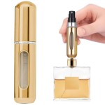 ATOMIZER PODRÓŻNY Z ROZPYLACZEM FLAKON Dozownik Do Perfum Złoty Kolor 5ml perfumetka