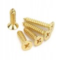 82 SZT WKRĘTY DO DREWNA 2,5x16 mm ZŁOTE MINI WKRĘTY OCYNK