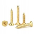 82 SZT WKRĘTY DO DREWNA 2,5x16 mm ZŁOTE MINI WKRĘTY OCYNK