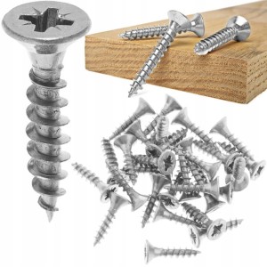 230 SZT WKRĘTY DO DREWNA 2x7 mm SREBRNE MINI WKRĘTY OCYNK