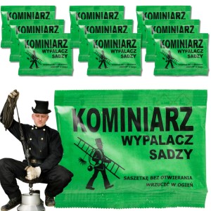 10x DOPALACZ SADZY 40g CZYSTY PIEC I KOMIN Sprawny KOMIN Środek do czyszczenia KOMINKA