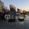 DEKORACJA na grób ZNICZ podstawka na cmentarz LAMPKA LED wieczna latarenka