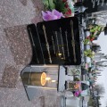 DEKORACJA na grób ZNICZ podstawka na cmentarz LAMPKA LED wieczna latarenka