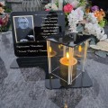 ZNICZ LED Statuetka Ze Zdjęciem Cmentarz GRÓB dla Mamy Taty Babci Dziadka