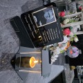 ZNICZ LED Statuetka Ze Zdjęciem Cmentarz GRÓB dla Mamy Taty Babci Dziadka