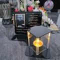 ZNICZ LED Statuetka Ze Zdjęciem Cmentarz GRÓB dla Mamy Taty Babci Dziadka