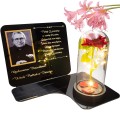 ZNICZ LED Statuetka Ze Zdjęciem Cmentarz GRÓB dla Mamy Taty Babci Dziadka
