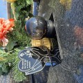 ZNICZ na Grób Cmentarz LED ZNICZ SOLARNY STATUETKA Nagrobna Wieczna Kula