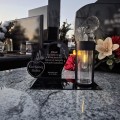 Wieczny ZNICZ SOLARNY Pamięci na Grób Cmentarz dla BABCI Dziadka