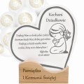 Podziękowanie Pierwsza Komunia ŚW dla CHRZESTNYCH DZIADKÓW GOŚCI Statuetka    GRAP-046-W2-KOM-PODZ