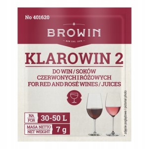 ŻELATYNA KWASOWA KLAROWANIA WINA CZERWONEGO NA 50L