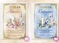 Pamiątka Chrzest BIBLIA PISMO ŚW nadruk z imieniem OD CZRESTNYCH DZIADKÓW          UVP-149-BIBLIA-CHRZ