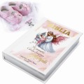Pamiątka Chrzest BIBLIA PISMO ŚW nadruk z imieniem OD CZRESTNYCH DZIADKÓW          UVP-149-BIBLIA-CHRZ