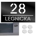 TABLICZKA Z NUMEREM DOMU TABLICA ADRESOWA Na Dom Numer Adres Ulica 15X25CM  LASP-342-M-3