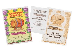 DROŻDŻE WINIARSKIE MALAGA+POŻYWKA+KLAROWIN WINO