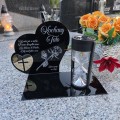 ZNICZ SOLARNY z Grawerem Wieczna Lampka Latarenka LED STATUETKA dla taty