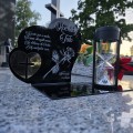 ZNICZ SOLARNY z Grawerem Wieczna Lampka Latarenka LED STATUETKA dla taty