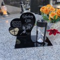 ZNICZ SOLARNY z Grawerem Wieczna Lampka Latarenka LED STATUETKA dla taty