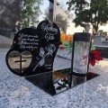 ZNICZ SOLARNY z Grawerem Wieczna Lampka Latarenka LED STATUETKA dla taty