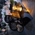 ZNICZ SOLARNY z Grawerem Wieczna Lampka Latarenka LED STATUETKA dla taty