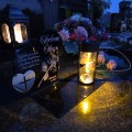 ZNICZ SOLARNY z Grawerem Wieczna Lampka Latarenka LED STATUETKA dla mamy