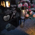 ZNICZ SOLARNY z Grawerem Wieczna Lampka Latarenka LED STATUETKA dla taty