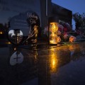 ZNICZ SOLARNY z Grawerem Wieczna Lampka Latarenka LED STATUETKA dla taty